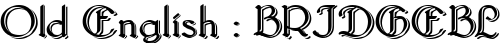 BRIDGEBL English Font